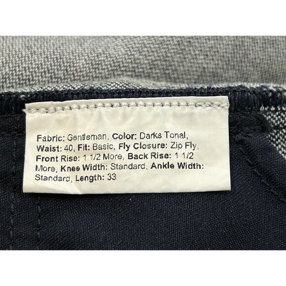 Todd Shelton Jeans Pants Mens Size 40 x 33 Dark Blue Denim Made In USA - Picture 6 of 7